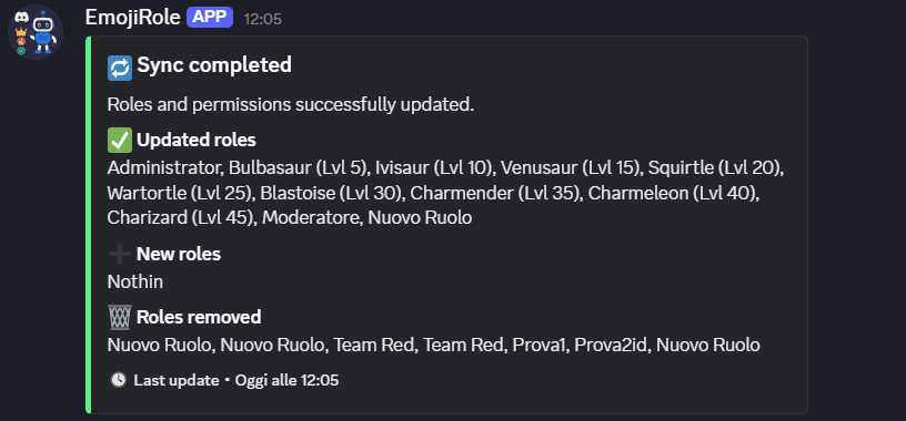EmojiRole /config sync preview