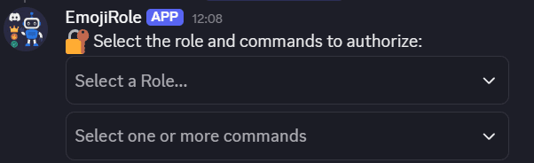 EmojiRole /permission applpy preview
