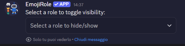 EmojiRole /roles_exclude view preview